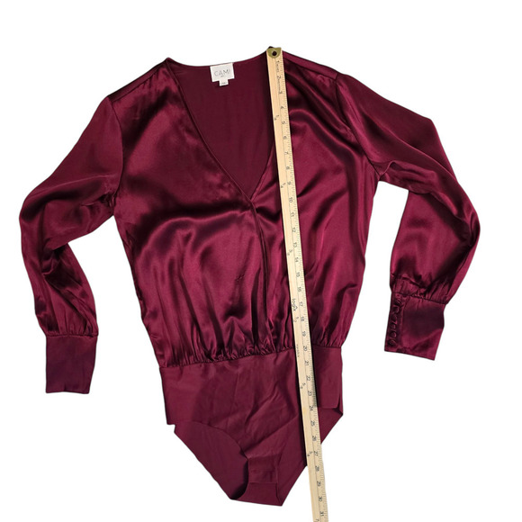 CAMI NYC The Allison Bodysuit in Cherry Red size xs - Picture 6 of 7